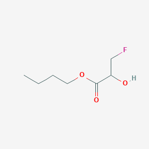 molecular formula C7H13FO3 B15289057 Butyl 3-fluoro-2-hydroxypropanoate CAS No. 687-65-0