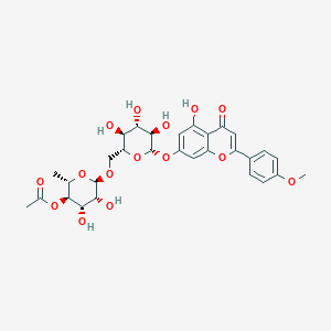 molecular formula C30H34O15 B15289080 Linarin 4'''-acetate 