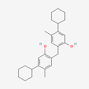 molecular formula C27H36O2 B15289083 Bis-(2-hydroxy-3-cyclohexyl-5-methyl-phenyl)-methane 