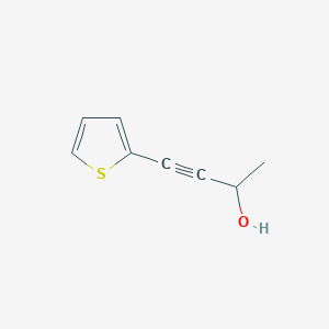 molecular formula C8H8OS B15289102 4-(Thiophen-2-yl)but-3-yn-2-ol 