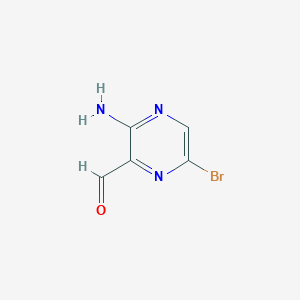 3-Amino-6-bromopyrazine-2-carbaldehyde