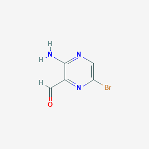 molecular formula C5H4BrN3O B1528919 3-Amino-6-bromopyrazine-2-carbaldehyde CAS No. 1196156-63-4
