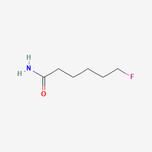 molecular formula C6H12FNO B15289190 Hexanamide, 6-fluoro- CAS No. 675-97-8