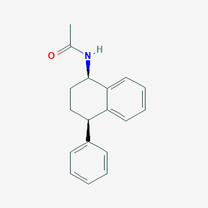 molecular formula C18H19NO B15289229 rel-N-[(1R,4R)-1,2,3,4-Tetrahydro-4-phenyl-1-naphthalenyl]acetamide 