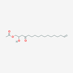 molecular formula C19H34O4 B1528924 1-Acetoxy-2-hydroxy-16-heptadecen-4-one CAS No. 25346-18-3