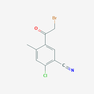5-(2-Bromoacetyl)-2-chloro-4-methylbenzonitrile