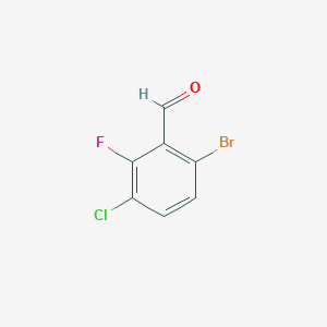 6-Bromo-3-chloro-2-fluorobenzaldehyde