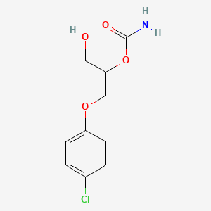 molecular formula C10H12ClNO4 B15289303 Chlorphenesin 2-Carbamate (3-(4-Chlorophenoxy)-1,2-propanediol 2-Carbamate) 
