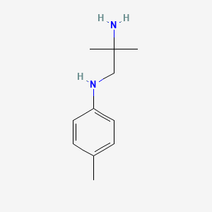 molecular formula C11H18N2 B15289313 1,2-Propanediamine, 2-methyl-N1-(4-methylphenyl)- 