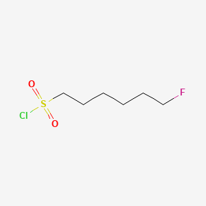 molecular formula C6H12ClFO2S B15289316 Hexanesulfonyl chloride, 6-fluoro- CAS No. 372-69-0