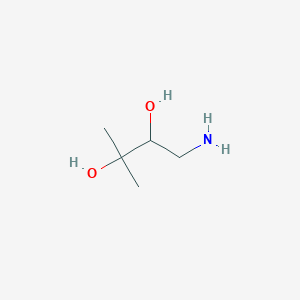 molecular formula C5H13NO2 B1528944 1-Amino-3-methylbutane-2,3-diol CAS No. 1236226-80-4