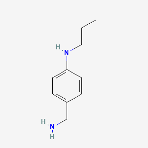 molecular formula C10H16N2 B1528946 4-(aminomethyl)-N-propylaniline CAS No. 1250007-42-1