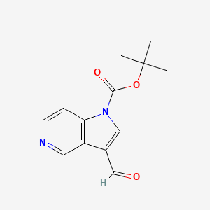 molecular formula C13H14N2O3 B1528947 Tert-butyl 3-formyl-1H-pyrrolo[3,2-C]pyridine-1-carboxylate CAS No. 877260-55-4