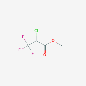 molecular formula C4H4ClF3O2 B15289475 Methyl 2-chloro-3,3,3-trifluoropropanoate CAS No. 382-92-3