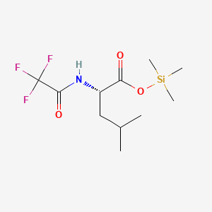 molecular formula C11H20F3NO3Si B15289521 l-Leucine, N-(trifluoroacetyl)-, trimethylsilyl ester CAS No. 52558-82-4