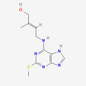 molecular formula C11H15N5OS B15289571 2-Methylthio-trans-zeatin (2MeStZ) 