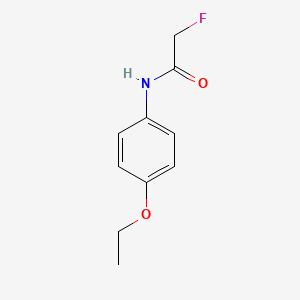 molecular formula C10H12FNO2 B15289587 p-Ethoxyfluoroacetanilide CAS No. 64046-57-7