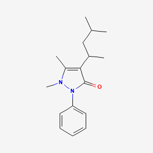 molecular formula C17H24N2O B15289590 Propyphenazone impurity C [EP impurity] 
