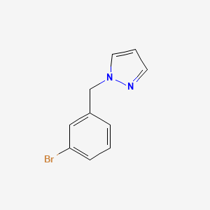 molecular formula C10H9BrN2 B1528967 1-[(3-bromophenyl)methyl]-1H-pyrazole CAS No. 1247393-02-7