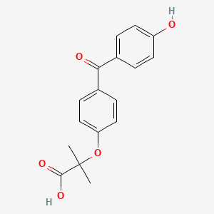 molecular formula C17H16O5 B15289766 4-Hydroxy Fenofibric Acid 