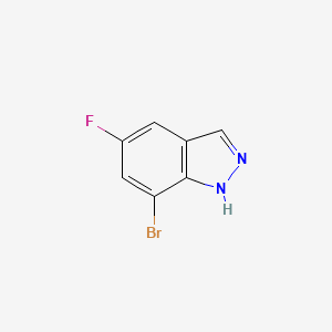 molecular formula C7H4BrFN2 B1528977 7-Bromo-5-fluoro-1H-indazole CAS No. 1100214-35-4