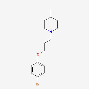 molecular formula C15H22BrNO B1528978 1-(3-(4-Bromophenoxy)propyl)-4-methylpiperidine CAS No. 401805-14-9