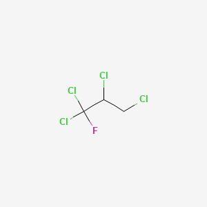 molecular formula C3H3Cl4F B15289794 1,1,2,3-Tetrachloro-1-fluoropropane CAS No. 666-27-3