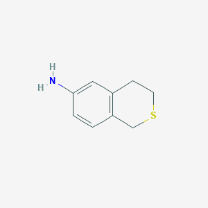molecular formula C9H11NS B15289806 Isothiochroman-6-amine 