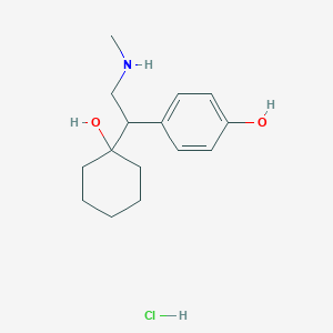 molecular formula C15H24ClNO2 B15289851 N,O-Didesmethylvenlafaxine Hydrochloride 