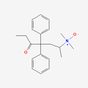 molecular formula C21H27NO2 B15289861 N,N-dimethyl-5-oxo-4,4-diphenylheptan-2-amine oxide CAS No. 33100-61-7