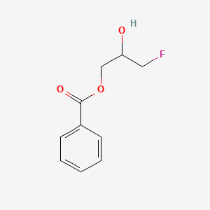 molecular formula C10H11FO3 B15289883 1-Benzoyloxy-3-fluoropropan-2-ol CAS No. 62522-72-9