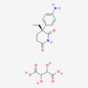 molecular formula C17H22N2O8 B15289892 S-(-)-Aminoglutethimide D-Tartrate Salt 