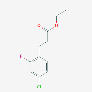 molecular formula C11H12ClFO2 B15289904 Ethyl 3-(4-chloro-2-fluorophenyl)propanoate CAS No. 377083-98-2