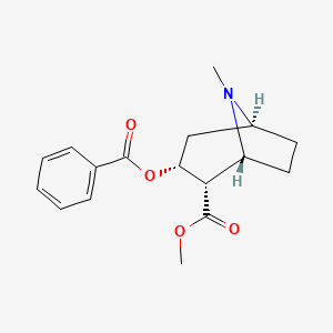 molecular formula C17H21NO4 B15289909 Pseudoallococaine CAS No. 518-97-8