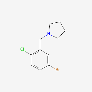 molecular formula C11H13BrClN B1528992 1-(5-Bromo-2-chlorobenzyl)pyrrolidine CAS No. 1704073-77-7