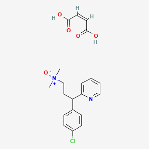 molecular formula C20H23ClN2O5 B15289924 Chlorphenamine N-Oxide Maleate 