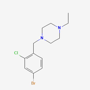 molecular formula C13H18BrClN2 B1528994 1-(4-Bromo-2-chlorobenzyl)-4-ethylpiperazine CAS No. 1704074-23-6