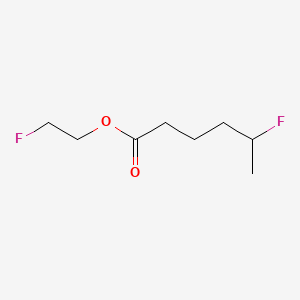 molecular formula C8H14F2O2 B15289946 Hexanoic acid, 5-fluoro-, 2-fluoroethyl ester CAS No. 63765-78-6
