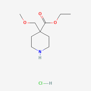 Ethyl 4-(methoxymethyl)piperidine-4-carboxylate hydrochloride