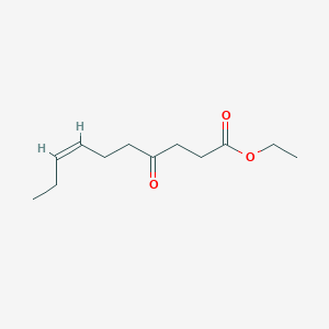 molecular formula C12H20O3 B15289972 Ethyl (7Z)-4-Oxo-7-decanoic Acid Ester 