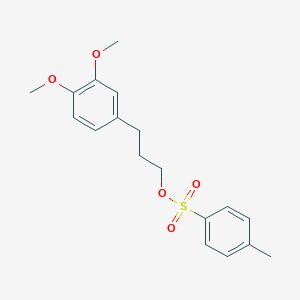 molecular formula C18H22O5S B015290 3-(3,4-Dimethoxyphenyl)-1-O-tosylpropanol CAS No. 99203-66-4