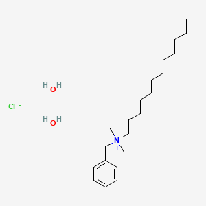 molecular formula C21H42ClNO2 B1529001 苄基二甲基十二烷基氯化铵二水合物 CAS No. 147228-80-6