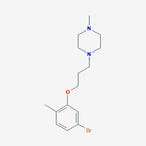 molecular formula C15H23BrN2O B1529005 1-(3-(5-溴-2-甲基苯氧基)丙基)-4-甲基哌嗪 CAS No. 1704065-42-8