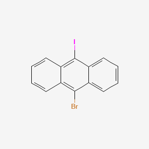 molecular formula C14H8BrI B15290078 9-Bromo-10-iodoanthracene 