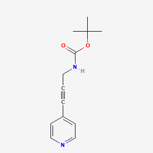 B1529012 N-Boc-3-(4-Pyridyl)-2-propyn-1-amine CAS No. 777856-67-4