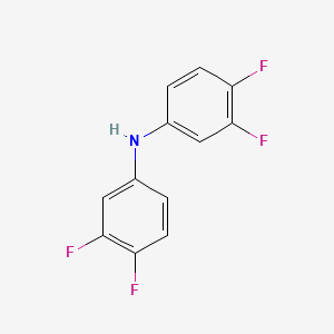 molecular formula C12H7F4N B15290138 N-(3,4-difluorophenyl)-3,4-difluoroaniline CAS No. 330-48-3