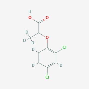 molecular formula C9H8Cl2O3 B15290140 Dichlorprop D6 (ring D3, 3,3,3-D3) CAS No. 2714486-34-5