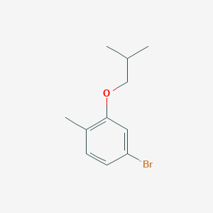 molecular formula C11H15BrO B1529016 4-溴-1-甲基-2-(2-甲基丙氧基)苯 CAS No. 1309933-19-4