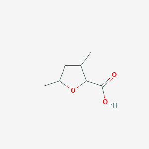 molecular formula C7H12O3 B1529017 3,5-Dimethyloxolane-2-carboxylic acid CAS No. 1803605-53-9