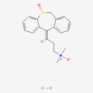 molecular formula C19H22ClNO2S B15290173 Dosulepin Sulfoxide N-Oxide Hydrochloride (Dosulepin N,S-Dioxide Hydrochloride) 